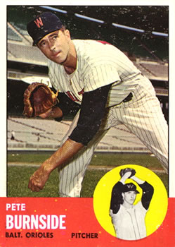1963 Topps Baseball Cards      019      Pete Burnside